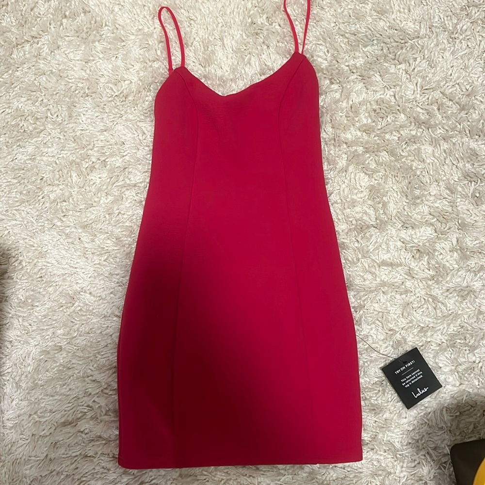 Pink Lulus Bodycon Dress- XS- NWT